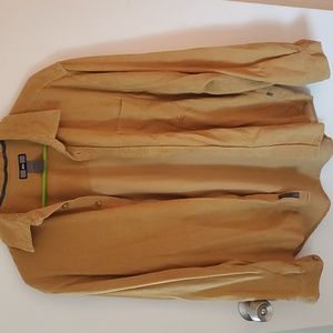 REI Brand Yellow Corduroy Button-Up